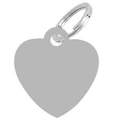 Engraved Heart Cat Tag Engraved Heart Cat Tag