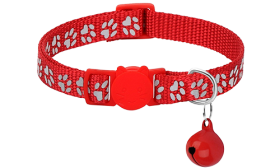 Paw-pattern Breakaway Cat Collar