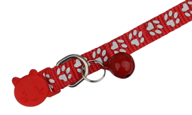Paw-pattern Breakaway Cat Collar