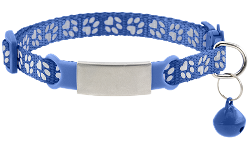 Engraved Paw-pattern Breakaway Cat Collar Engraved Paw-pattern Breakaway Cat Collar